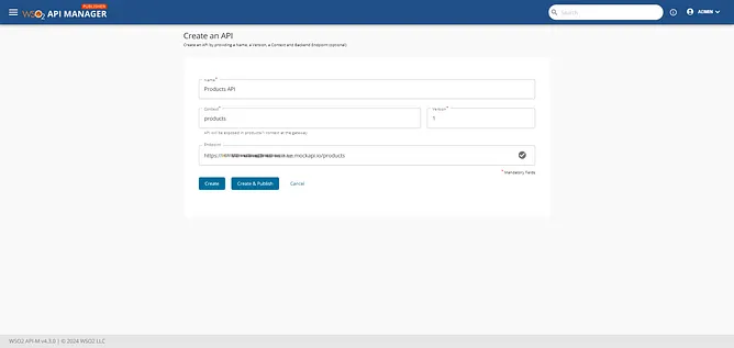 API Creation Step 3