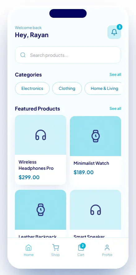 Home Screen Before