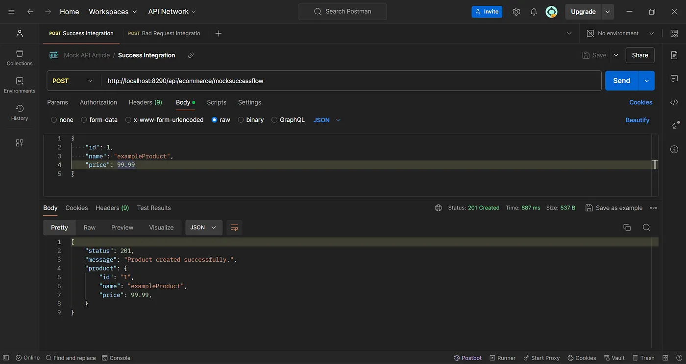 Successful API Call