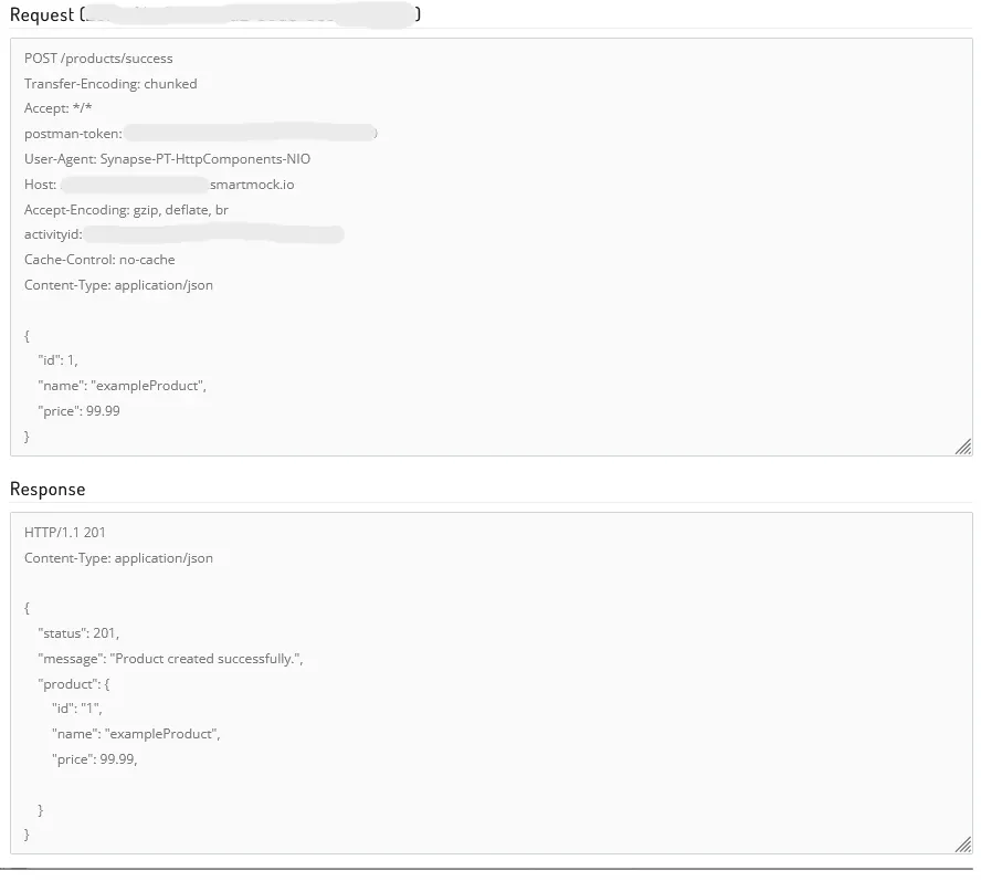Success Request and Response