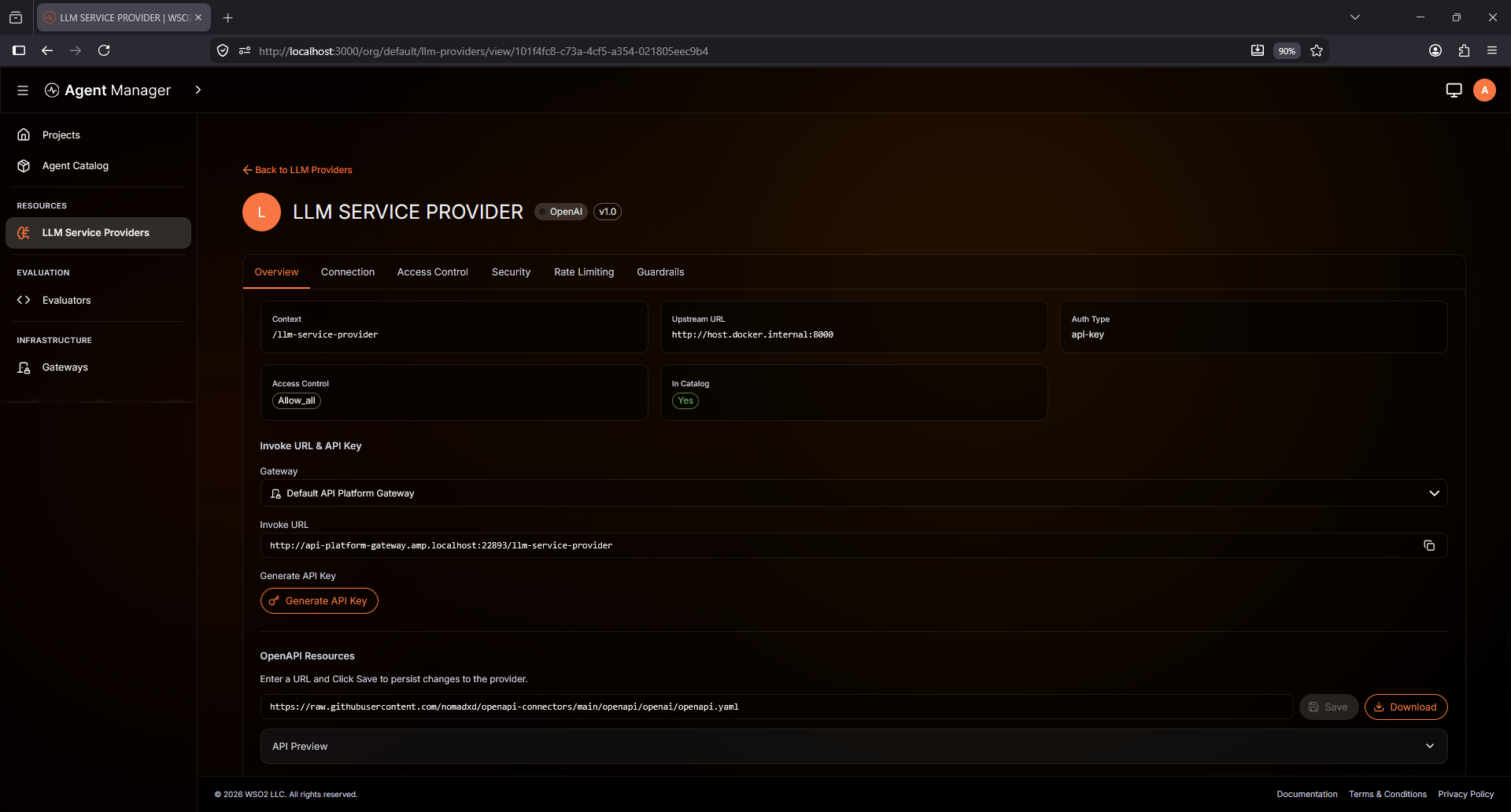 LLM Service Provider Dashboard